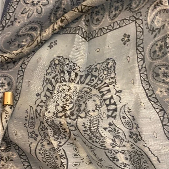 Zimmermann Light Blue Paisley Maxi Skirt - Picture 5 of 7